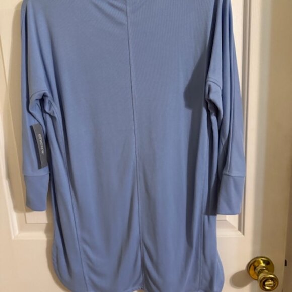 Chico's Light Blue Tunic Blouse S | Resort Wear Travel Coastal Grandma Casual - Picture 4 of 4